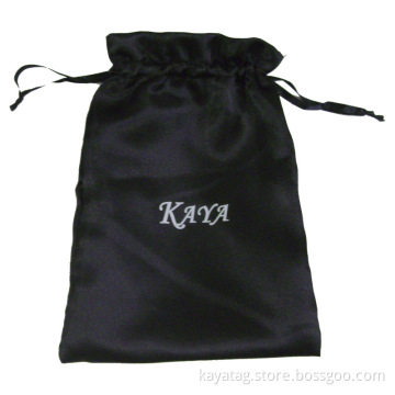 Black Satin Pouch